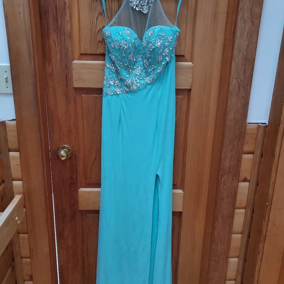 Aqua Prom Dress - Picture 6 of 6